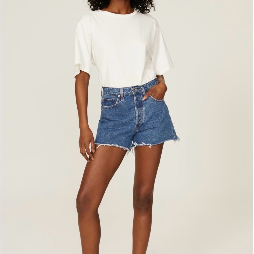 RE/DONE Blue Denim Shorts